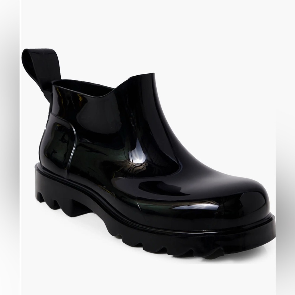 Free People High Street Water Resistant Rain Boots Black Chunky EU38 US7-7.5